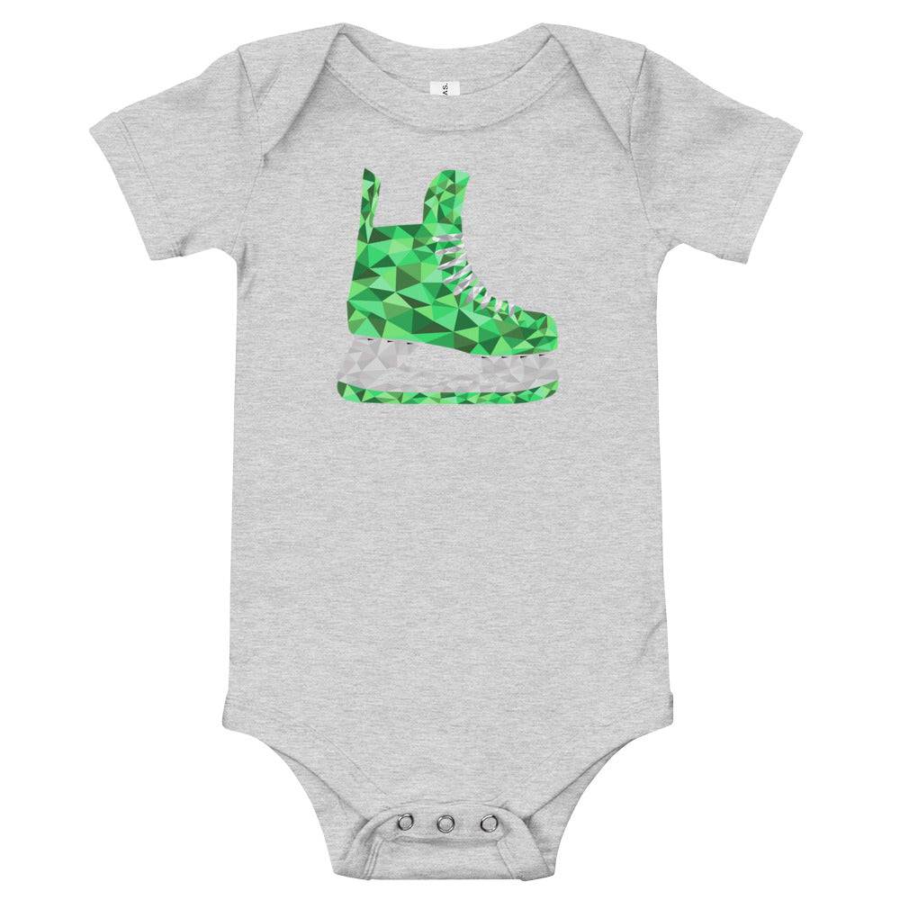 Green Skate Baby One Piece Shirt