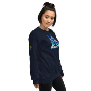 Blue Skate Unisex Sweatshirt