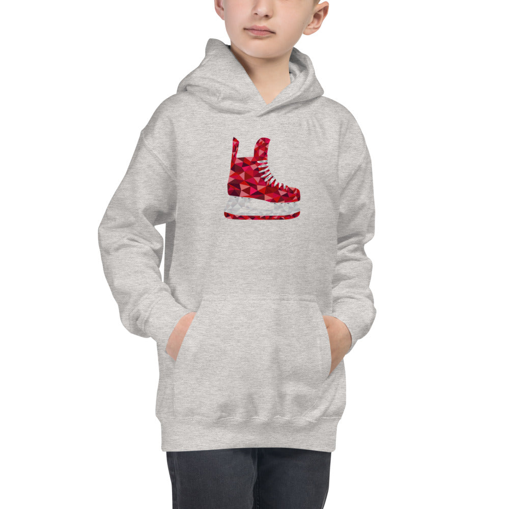 Red Skates Kids Hoodie