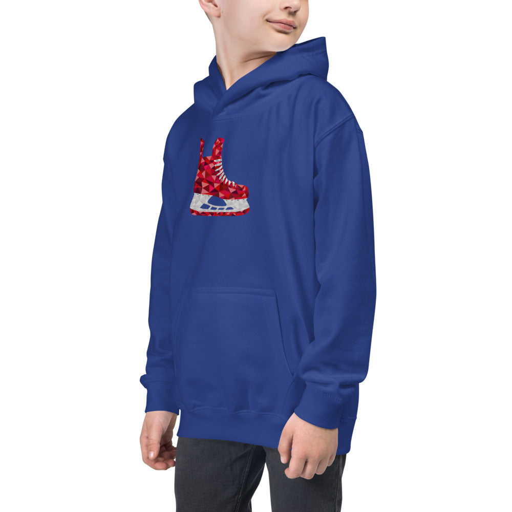 Red Skates Kids Hoodie