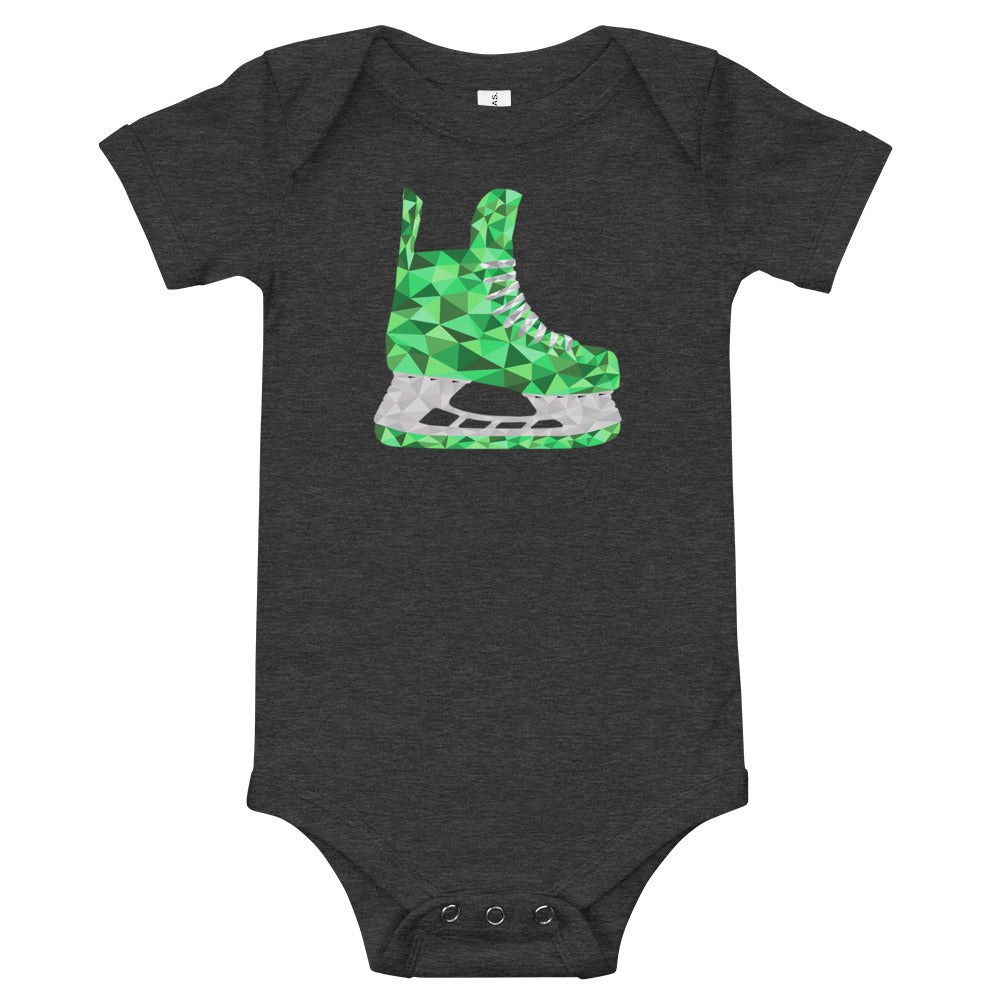 Green Skate Baby One Piece Shirt