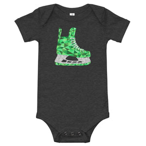 Green Skate Baby One Piece Shirt