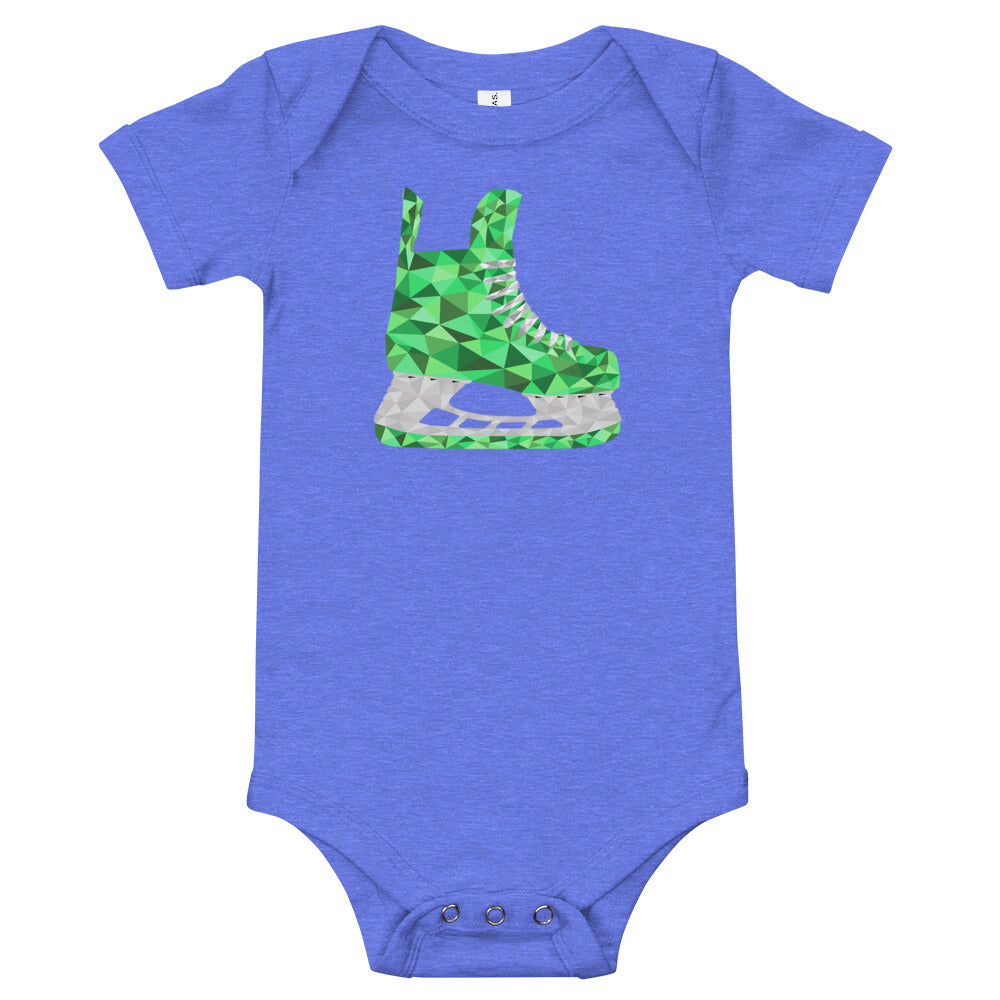 Green Skate Baby One Piece Shirt