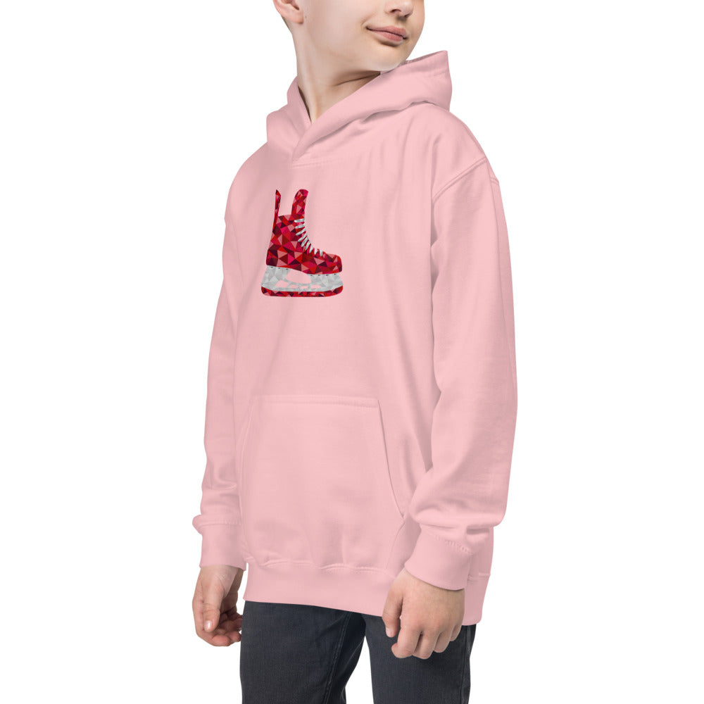 Red Skates Kids Hoodie