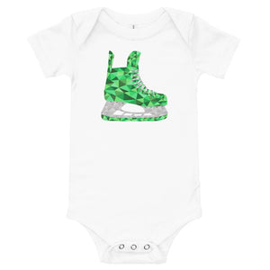 Green Skate Baby One Piece Shirt