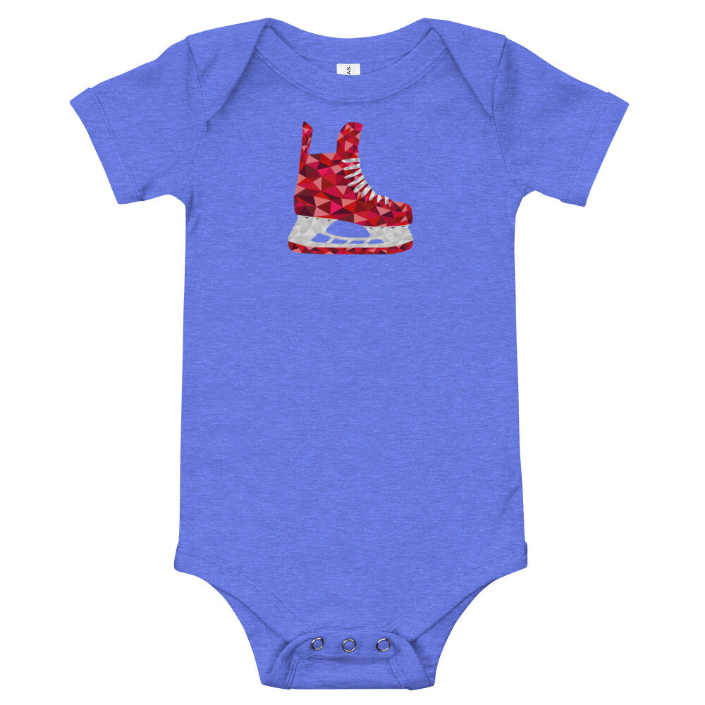 Red Skate Baby One Piece Shirt