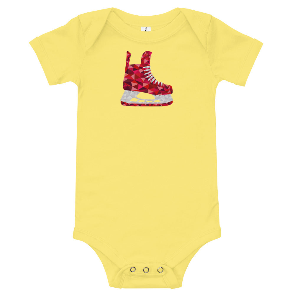 Red Skate Baby One Piece Shirt