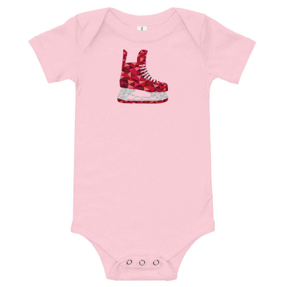 Red Skate Baby One Piece Shirt