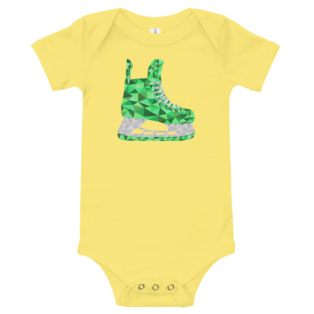 Green Skate Baby One Piece Shirt