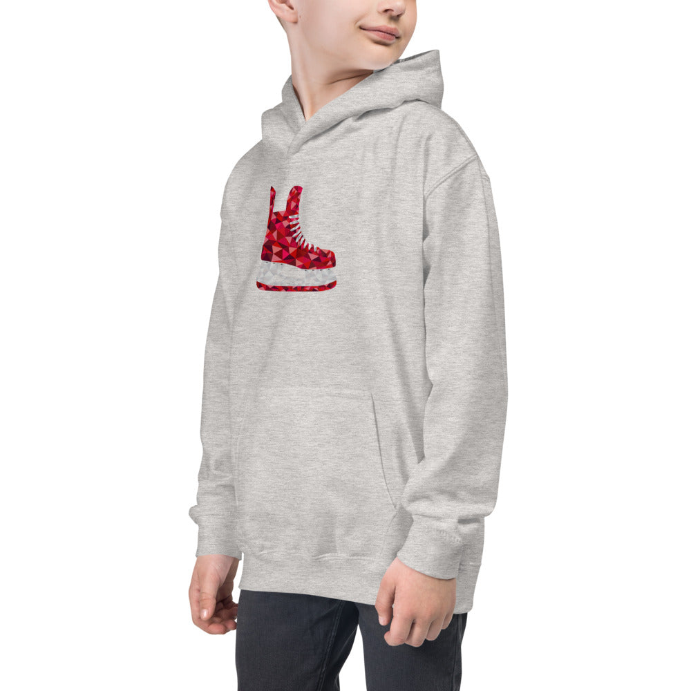 Red Skates Kids Hoodie