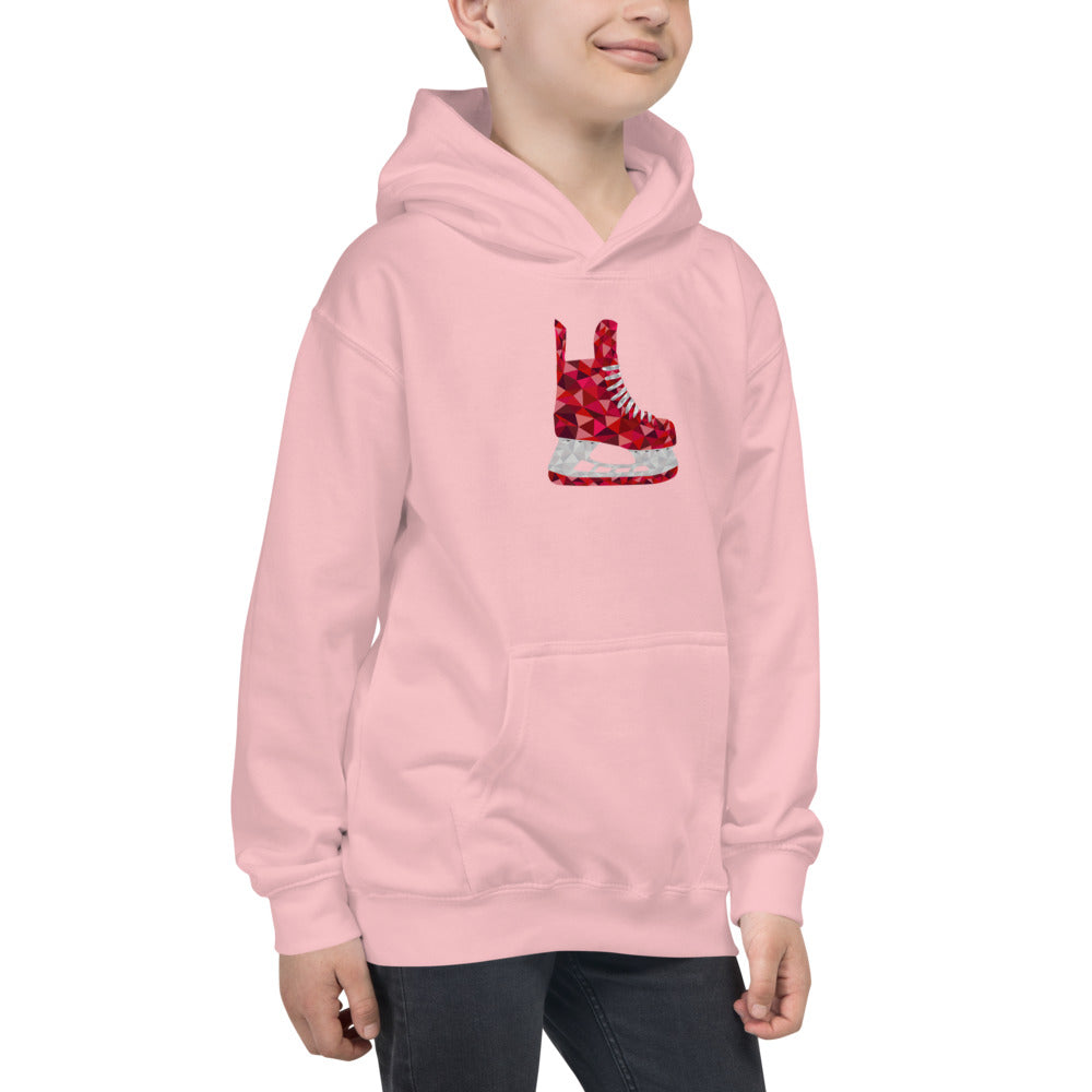 Red Skates Kids Hoodie