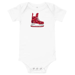 Red Skate Baby One Piece Shirt